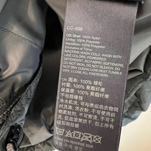 Marmot Men’s Classic Puffer Jacket Dark Grey Small Outdoor Gorpcore Hiking Fall - Picture 5 of 6